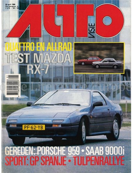 1986 AUTOVISIE MAGAZIN 09 NIEDERLÄNDISCH