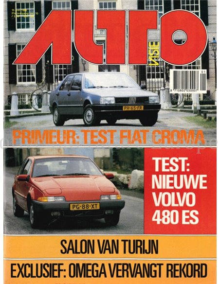 1986 AUTOVISIE MAGAZIN 10 NIEDERLÄNDISCH