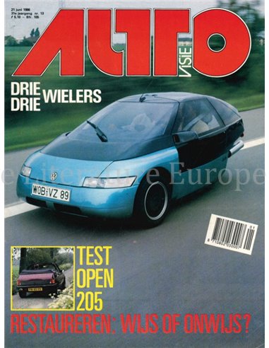 1986 AUTOVISIE MAGAZINE 13 NEDERLANDS