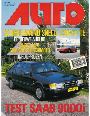 1986 AUTOVISIE MAGAZIN 14 NIEDERLÄNDISCH
