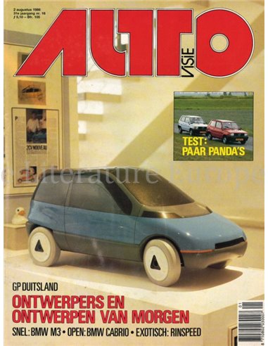 1986 AUTOVISIE MAGAZINE 16 DUTCH