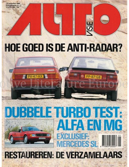 1986 AUTOVISIE MAGAZIN 17 NIEDERLÄNDISCH