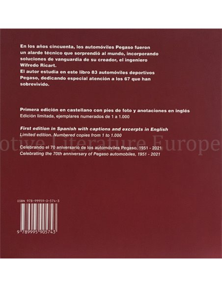 PEGASO, EL COCHE ESPANOL ENSUENO (SPAINS DREAM CAR)