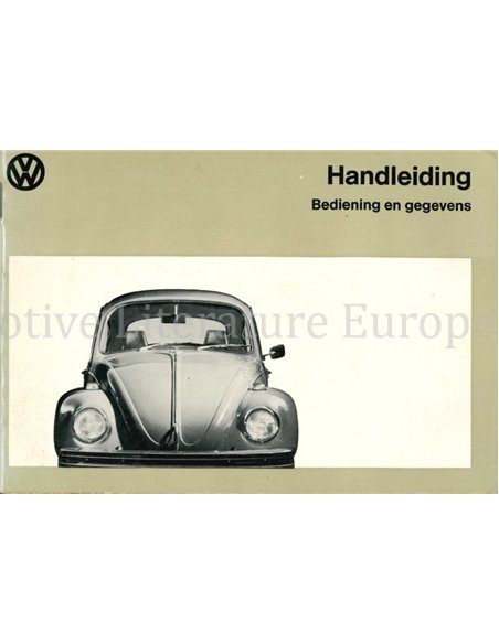 1973 VOLKSWAGEN KEVER INSTRUCTIEBOEK NEDERLANDS