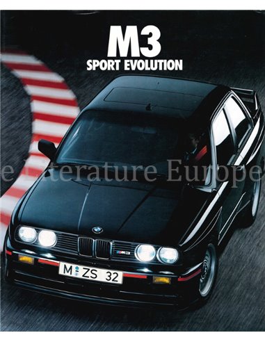 1990 BMW M3 SPORT EVOLUTION BROCHURE FRENCH