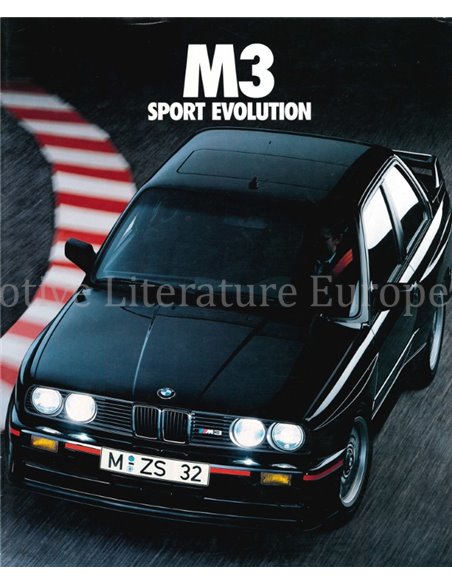 1990 BMW M3 EVOLUTION BROCHURE FRANS