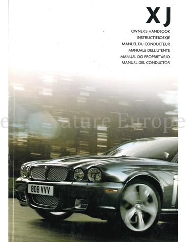2007 JAGUAR XJ BETRIEBSANLEITUNG NIEDERLÄNDISCH