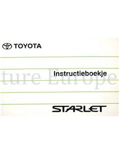 1993 TOYOTA STARLET BETRIEBSANLEITUNG ENGLISCH