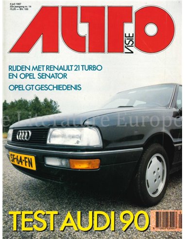 1987 AUTOVISIE MAGAZIN 13 NIEDERLÄNDISCH