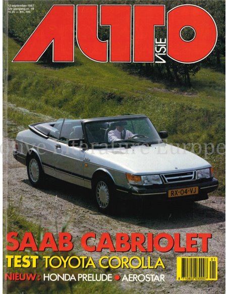 1987 AUTOVISIE MAGAZINE 19 DUTCH