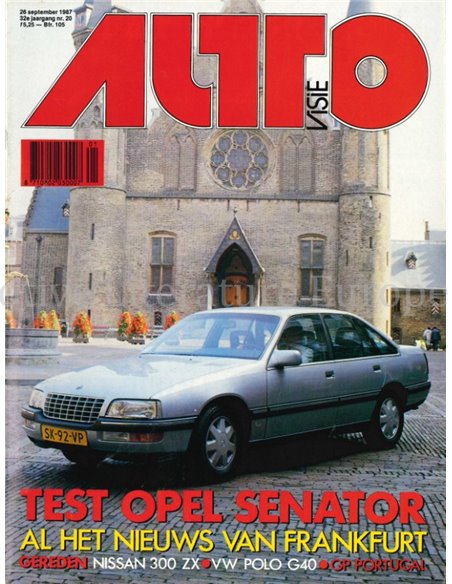 1987 AUTOVISIE MAGAZIN 20 NIEDERLÄNDISCH