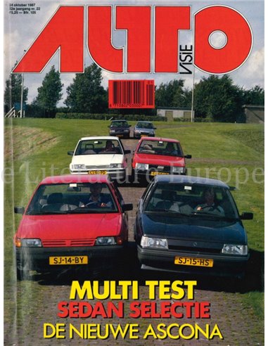 1987 AUTOVISIE MAGAZIN 22 NIEDERLÄNDISCH