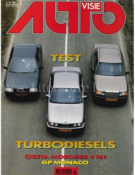 1989 AUTOVISIE MAGAZINE 10 NEDERLANDS