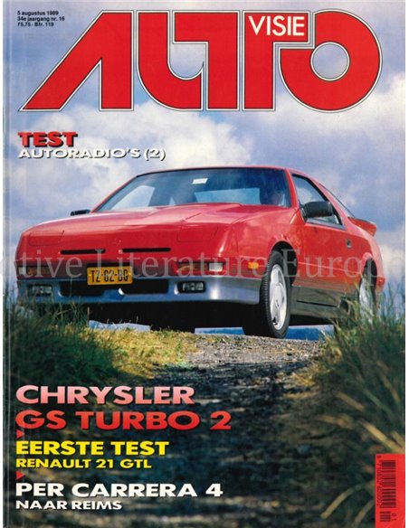 1989 AUTOVISIE MAGAZIN 16 NIEDERLÄNDISCH