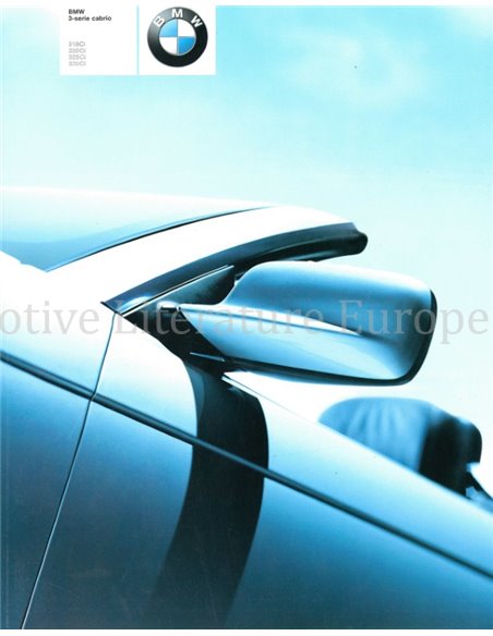 2002 BMW 3 SERIES CONVERTIBLE BROCHURE DUTCH