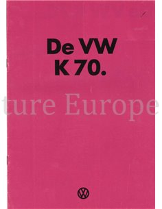 1973 VOLKSWAGEN K70 BROCHURE NEDERLANDS