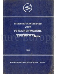 1982 TRABANT 601 BETRIEBSANLEITUNG NIEDERLÄNDISCH