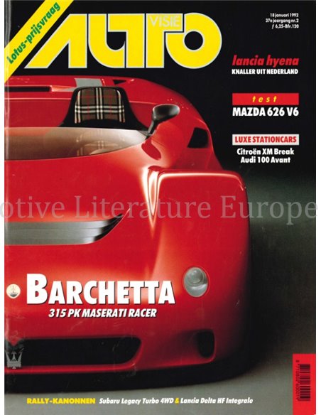 1992 AUTOVISIE MAGAZIN 02 NIEDERLÄNDISCH