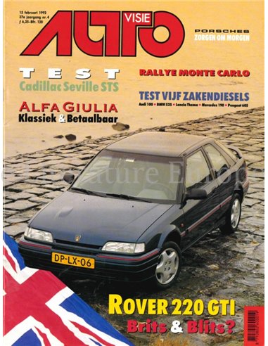 1992 AUTOVISIE MAGAZIN 04 NIEDERLÄNDISCH