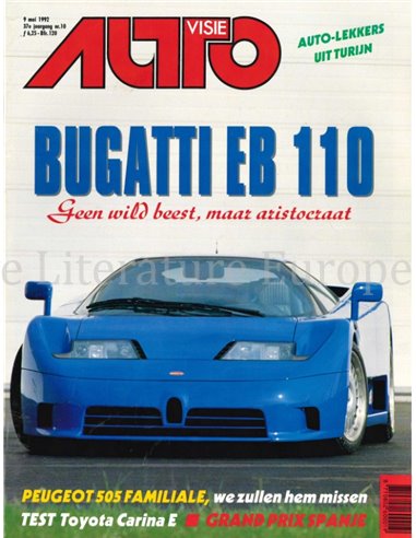 1992 AUTOVISIE MAGAZIN 10 DUTCH