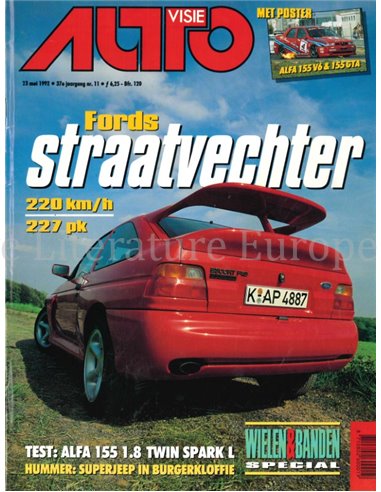 1992 AUTOVISIE MAGAZINE 11 NEDERLANDS