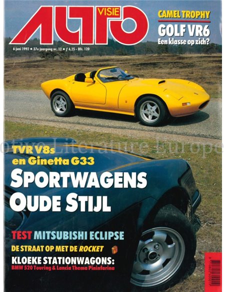 1992 AUTOVISIE MAGAZIN 12 NIEDERLÄNDISCH