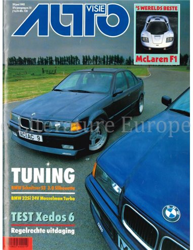 1992 AUTOVISIE MAGAZINE 13 NEDERLANDS
