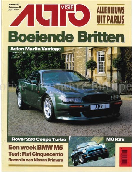 1992 AUTOVISIE MAGAZINE 22 NEDERLANDS