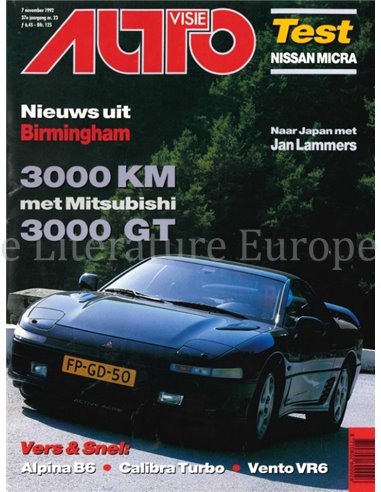 1992 AUTOVISIE MAGAZINE 23 NEDERLANDS