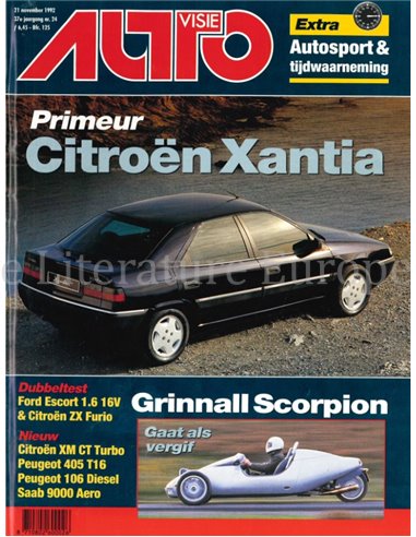 1992 AUTOVISIE MAGAZIN 24 NIEDERLÄNDISCH