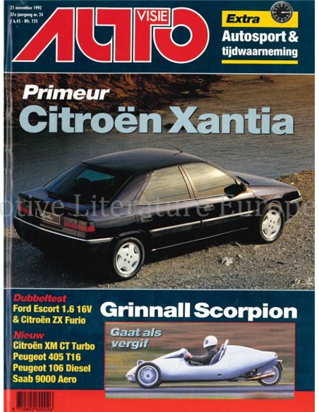 1992 AUTOVISIE MAGAZIN 24 NIEDERLÄNDISCH