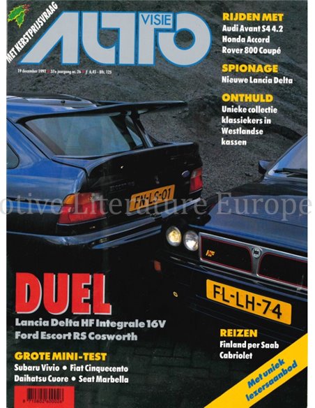 1992 AUTOVISIE MAGAZINE 26 NEDERLANDS
