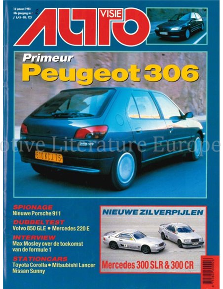 1993 AUTOVISIE MAGAZINE 02 NEDERLANDS