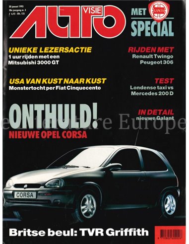 1993 AUTOVISIE MAGAZINE 03 NEDERLANDS