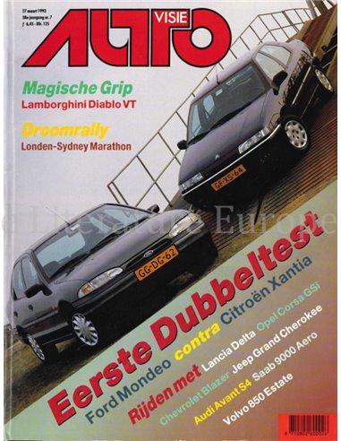 1993 AUTOVISIE MAGAZIN 07 NIEDERLÄNDISCH