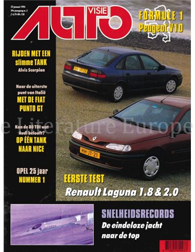 1994 AUTOVISIE MAGAZIN 02 NIEDERLÄNDISCH