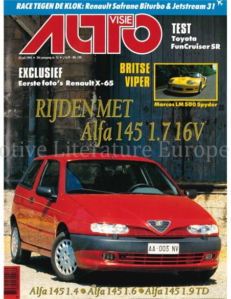 1994 AUTOVISIE MAGAZINE 15 NEDERLANDS