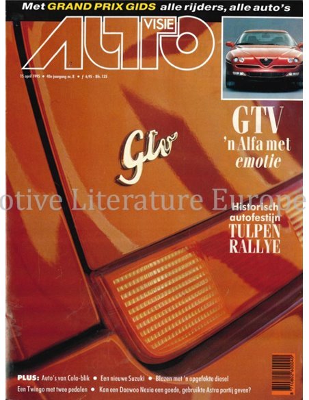 1995 AUTOVISIE MAGAZIN 08 NIEDERLÄNDISCH