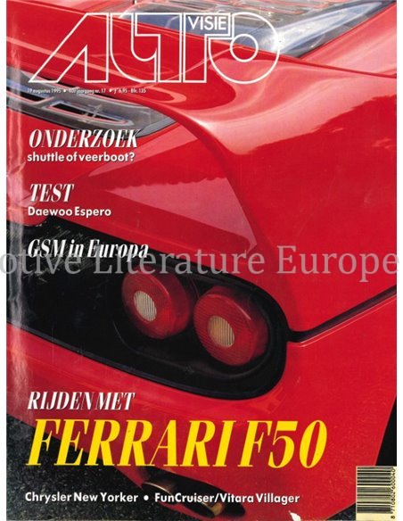 1995 AUTOVISIE MAGAZIN 17 NIEDERLÄNDISCH