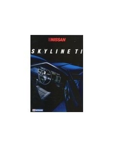 1986 NISSAN SKYLINE TI BROCHURE ENGELS