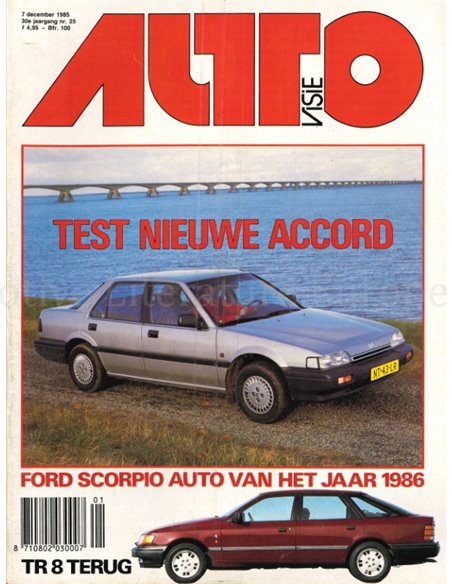 1985 AUTOVISIE MAGAZINE 25 NEDERLANDS