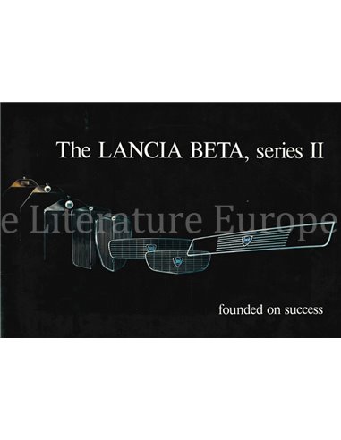 1976 LANCIA BETA SERIE II PROSPEKT ENGLISCH