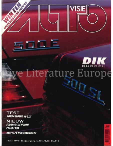 1991 AUTOVISIE MAGAZINE 10 NEDERLANDS