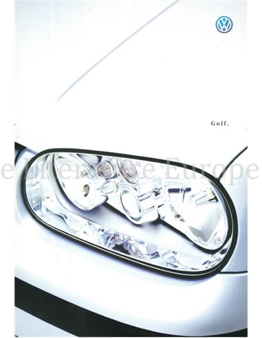 2000 VOLKSWAGEN GOLF BROCHURE NEDERLANDS