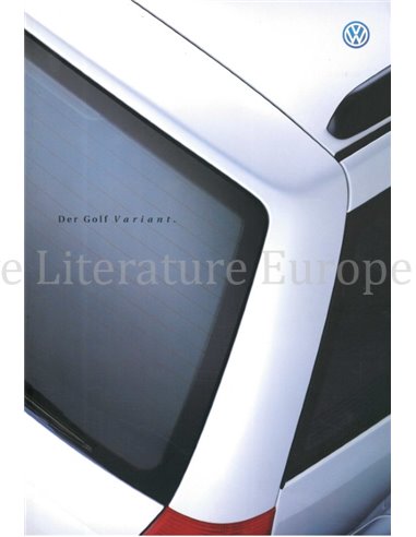 2000 VOLKSWAGEN GOLF BROCHURE GERMAN