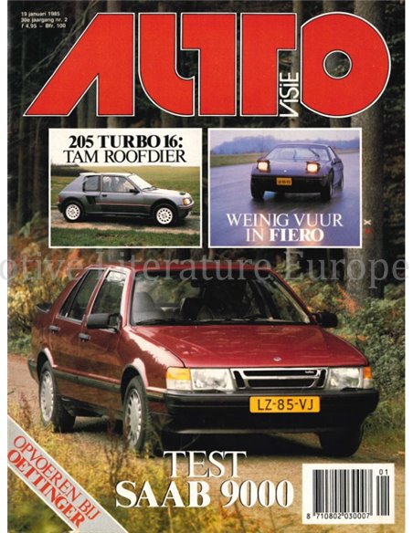 1985 AUTOVISIE MAGAZINE 02 DUTCH
