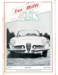 1988 ALFA ROMEO CLUB DUE MILLE MAGAZINE 12 NEDERLANDS