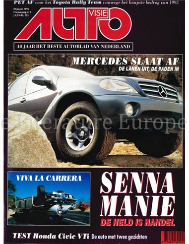 1996 AUTOVISIE MAGAZIN 02 NIEDERLÄNDISCH