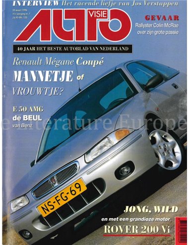1996 AUTOVISIE MAGAZIN 07 NIEDERLÄNDISCH