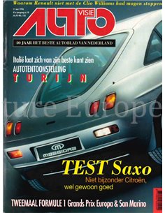 1996 AUTOVISIE MAGAZIN 10 NIEDERLÄNDISCH
